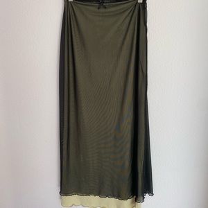 urban outfitters maxi skirt w bow detail